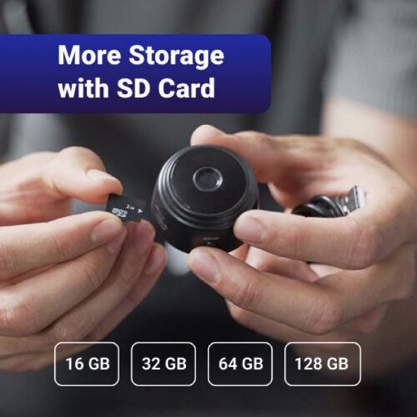 SpyFocus avec carte SD, jusqu'à 128 Go